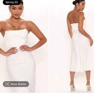 NWT White corset dress